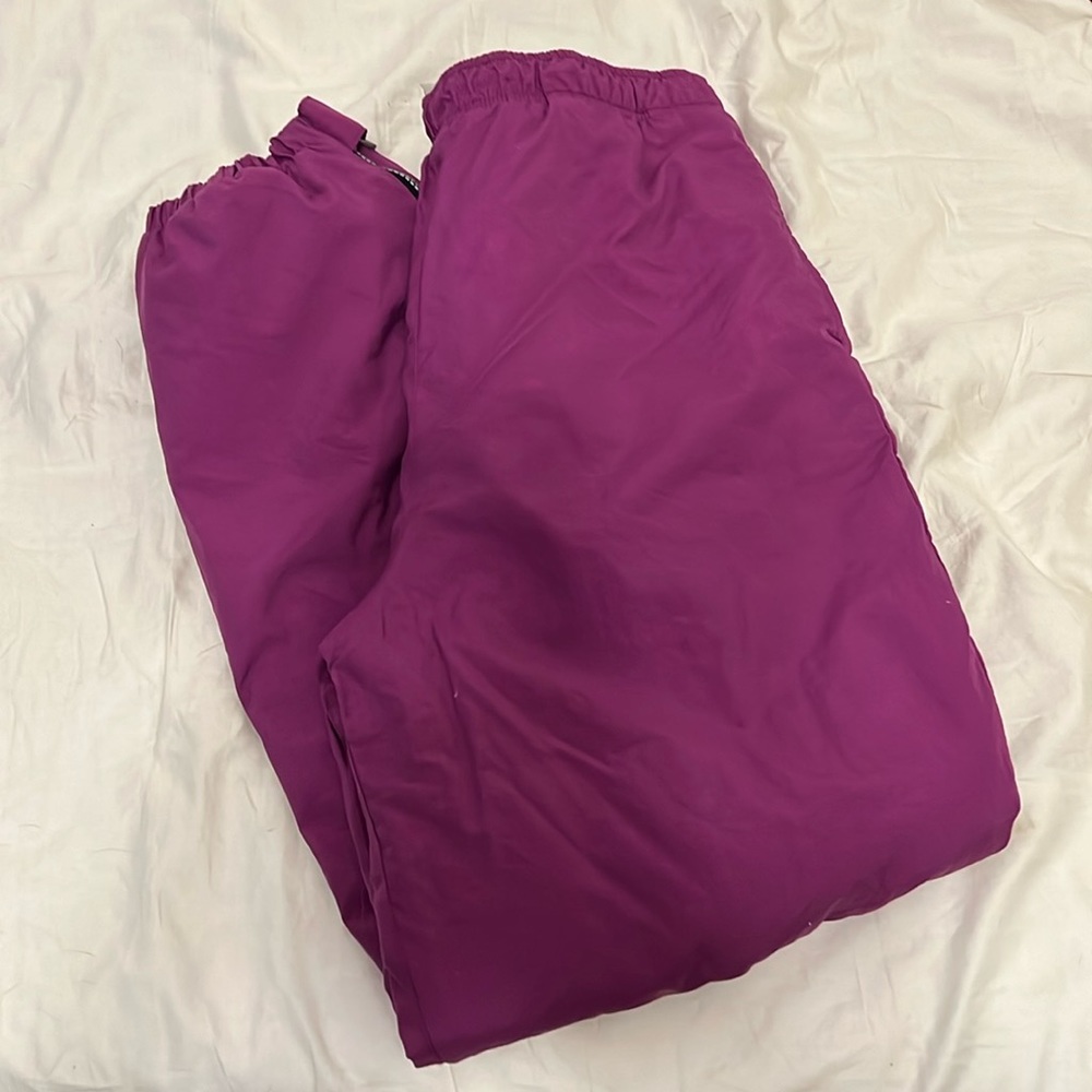 Purple LL Kids Size 14/16 Snow Pants Soft Lining